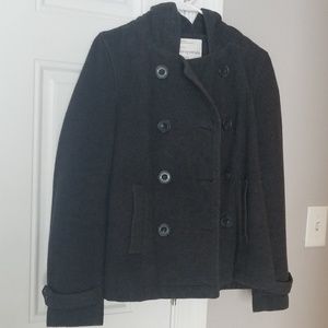 Hooded Wool Peacoat